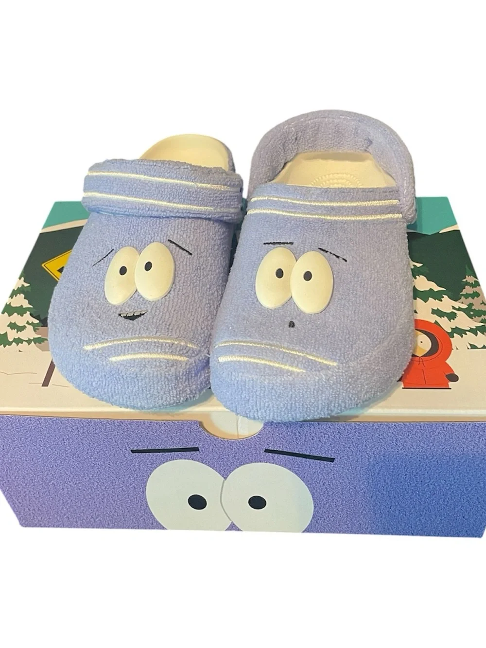 CROCS Lavender Plush Character Slip-On Clogs